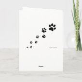 Remerciements Message de la carte de guides de chien w/Custom ! (Dos)