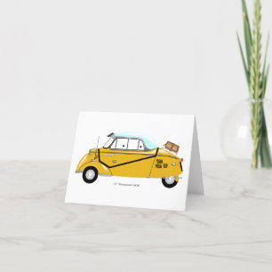 Remerciements Messerschmitt KR200 Bubble voiture carte de voeux.