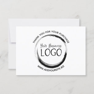 Remerciements Mettez mon logo sur une carte de remerciement