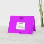 Remerciements Mignonne lapin de Pâques avec carte de fleurs (Dos)