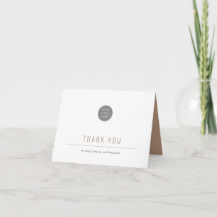 Remerciements Minimaliste-Simple-Business-Folle Carte de remerci