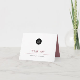 Remerciements Minimaliste-Simple-Business-Folle Carte de remerci