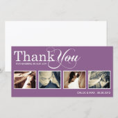 REMERCIEMENTS MODERNES | CARTE DE REMERCIEMENTS ma (Devant / Derrière)