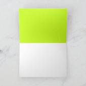 Remerciements Monstre déplaisant vert mince Carte de remerciemen (Intérieur)