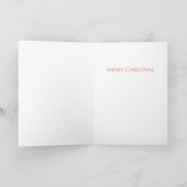 Remerciements MRS. Carte de Noël (Intérieur)