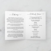 Remerciements Nécrologie funéraire de service avec Carte de reme (Intérieur)