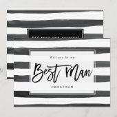 Remerciements noir blanc tu seras ma meilleure carte de proposit (Devant / Derrière)