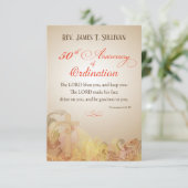 Remerciements Nom de la carte de prière 50e anniversaire de l'or (Debout devant)