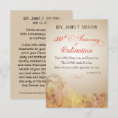 Remerciements Nom de la carte de prière 50e anniversaire de l'or (Devant / Derrière)