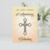Remerciements Nom de la carte de prière 50e Croix anniversaire d (Debout devant)