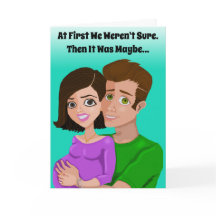 Nous avons une carte de voeux pour bébé