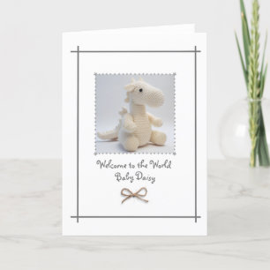 Remerciements Nouvelle Carte de voeux Baby Crochet Dragon Person