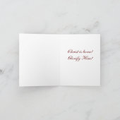 Remerciements Ô Divin de nuit ! Carte de Noël (Intérieur)