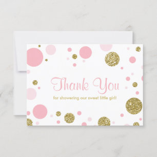 Remerciements Oh Baby Girl, Carte de remerciements, Parties scin