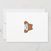 Remerciements "Ours-y" de "Merci beaucoup" de carte (Dos)