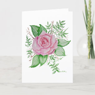 Remerciements Parle Jesus Rose Rose Rose Carte de voeux