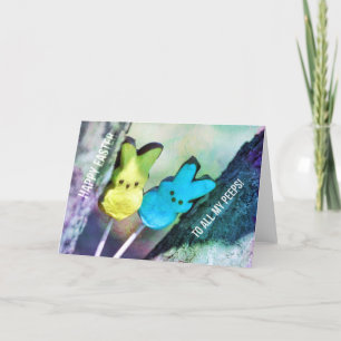 Remerciements PEEPS SOUHAITE Carte de voeux