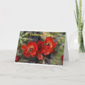 Remerciements Pensée pliée de votre carte (Devant)