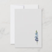 Remerciements Penser à plat de vous Carte Florale (Dos)