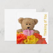 Remerciements Penser À Votre Carte De Voeux (Devant / Derrière)