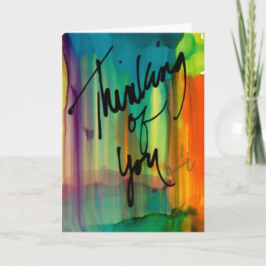 Remerciements Penser à votre Lovitude Carte de note blanche (Devant)