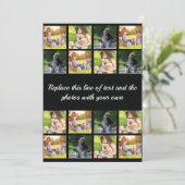 Remerciements Personnaliser le collage photo et le carte de reme (Debout devant)