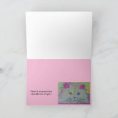 Remerciements Perte d'animal de compagnie - Carte de voeux d'art (Intérieur)