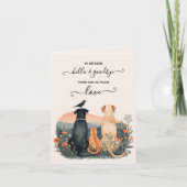 Remerciements Perte de la carte fleur sauvage de condoléances po (Devant)