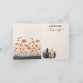 Remerciements Perte de la carte fleur sauvage de condoléances po (Intérieur)