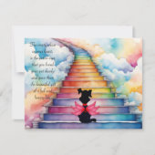 Remerciements Perte d'une carte de voeux pour chien d'animal de (Devant)