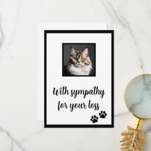 Remerciements Pet cat personnalisable, téléchargeable, carte de