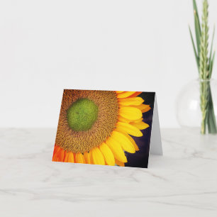 Remerciements Pétales de tournesol Carte de note personnalisable