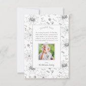 Remerciements Petit Bébé Bébé Halloween Araignées Carte de remer (Devant)