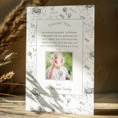 Remerciements Petit Bébé Bébé Halloween Araignées Carte de remer