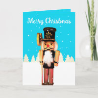 Petit casse-noisette carte de vœux joyeux Noël