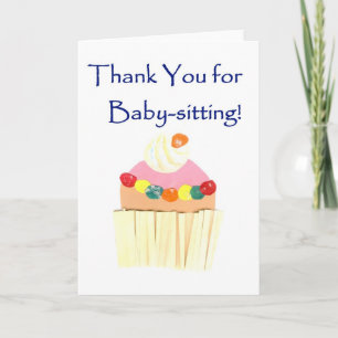 Remerciements Petit gâteau "Merci pour" la carte de garde