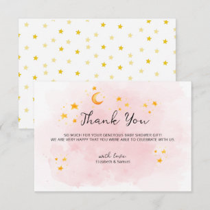 Remerciements Petit Lion C'est une Fille Carte de Remerciement A