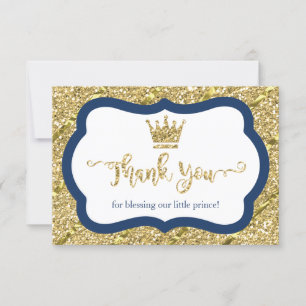 Remerciements Petit Prince Carte de remerciements, Bleu, Parties