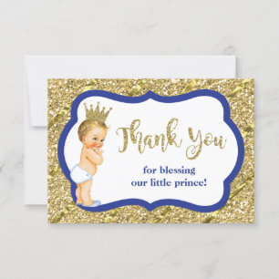 Remerciements Petit Prince Carte de remerciements, Bleu, Parties