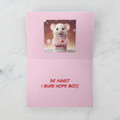 REMERCIEMENTS PETITE CARTE VALENTINE DE SOURIS (Intérieur)