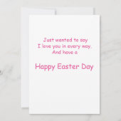 Remerciements Petites-filles de cerfs Carte de voeux de Pâques (Dos)