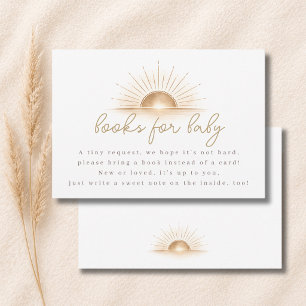 Remerciements Petits livres Boho Shower pour carte de bébé