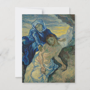 Remerciements Pieta, Vincent Van Gogh Carte de vœux