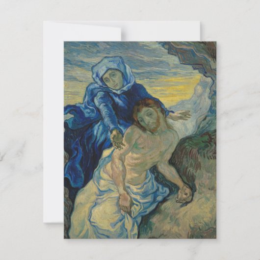 Remerciements Pieta, Vincent Van Gogh Carte de vœux (Devant)