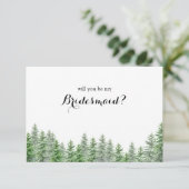 Remerciements Pine Tree Seras-Tu Ma Carte De Proposition D'Époux (Debout devant)