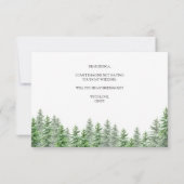 Remerciements Pine Tree Seras-Tu Ma Carte De Proposition D'Époux (Dos)