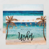 Remerciements plage serez-vous ma carte de proposition usager (Devant / Derrière)