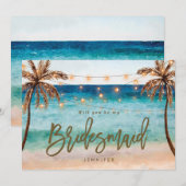 Remerciements plage vous serez ma carte de proposition de (Devant / Derrière)