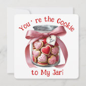 Remerciements Pot à biscuits - Carte de la Saint-Valentin (Devant)