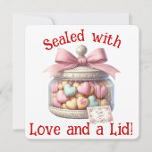 Remerciements Pot à biscuits - Carte de la Saint-Valentin (Devant)
